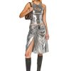 Women Diesel Skirts | O-Melt Silver