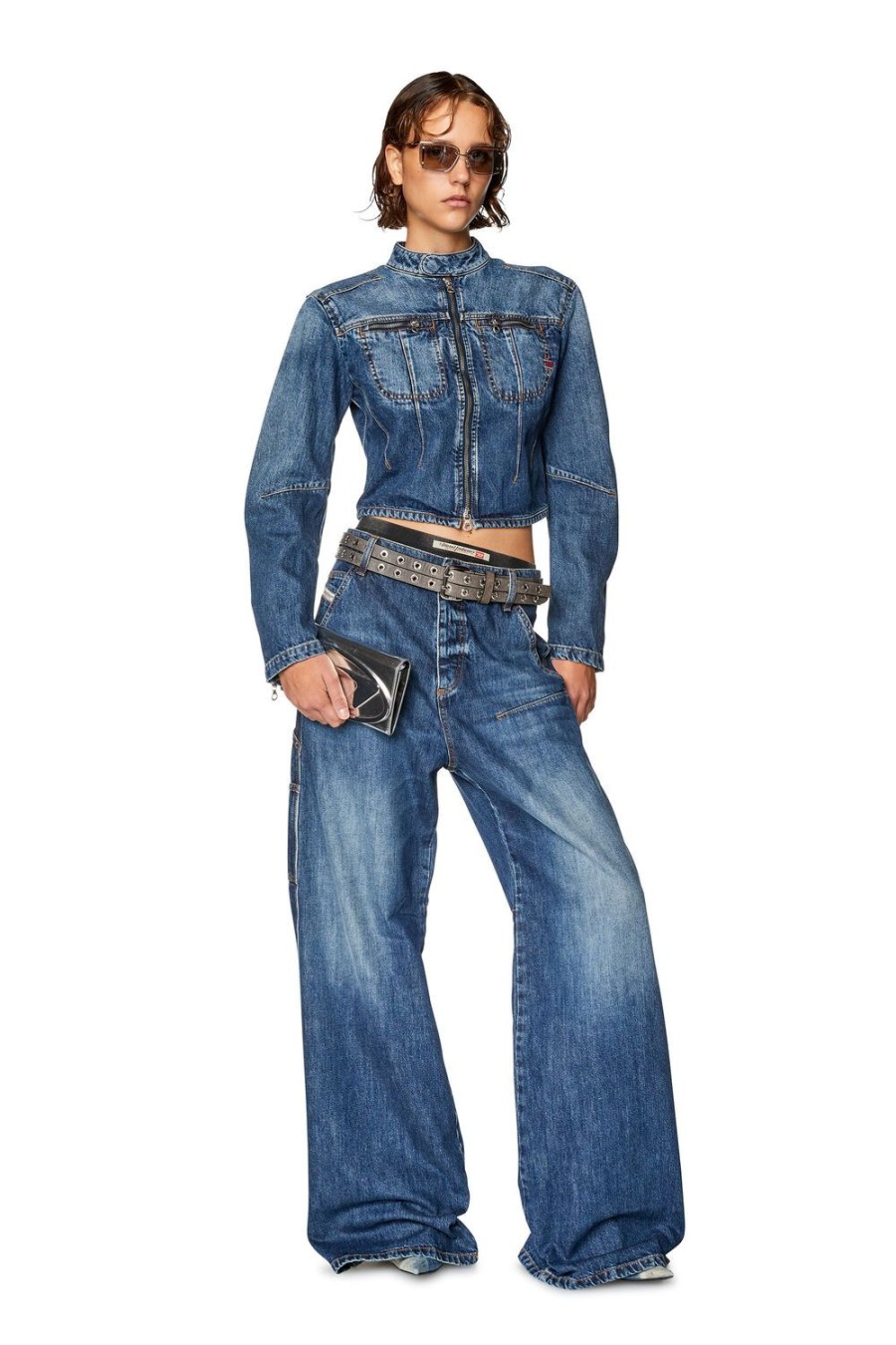 Women Diesel Jeans | Straight Jeans 1996 D-Sire 0Hjaw Dark Blue