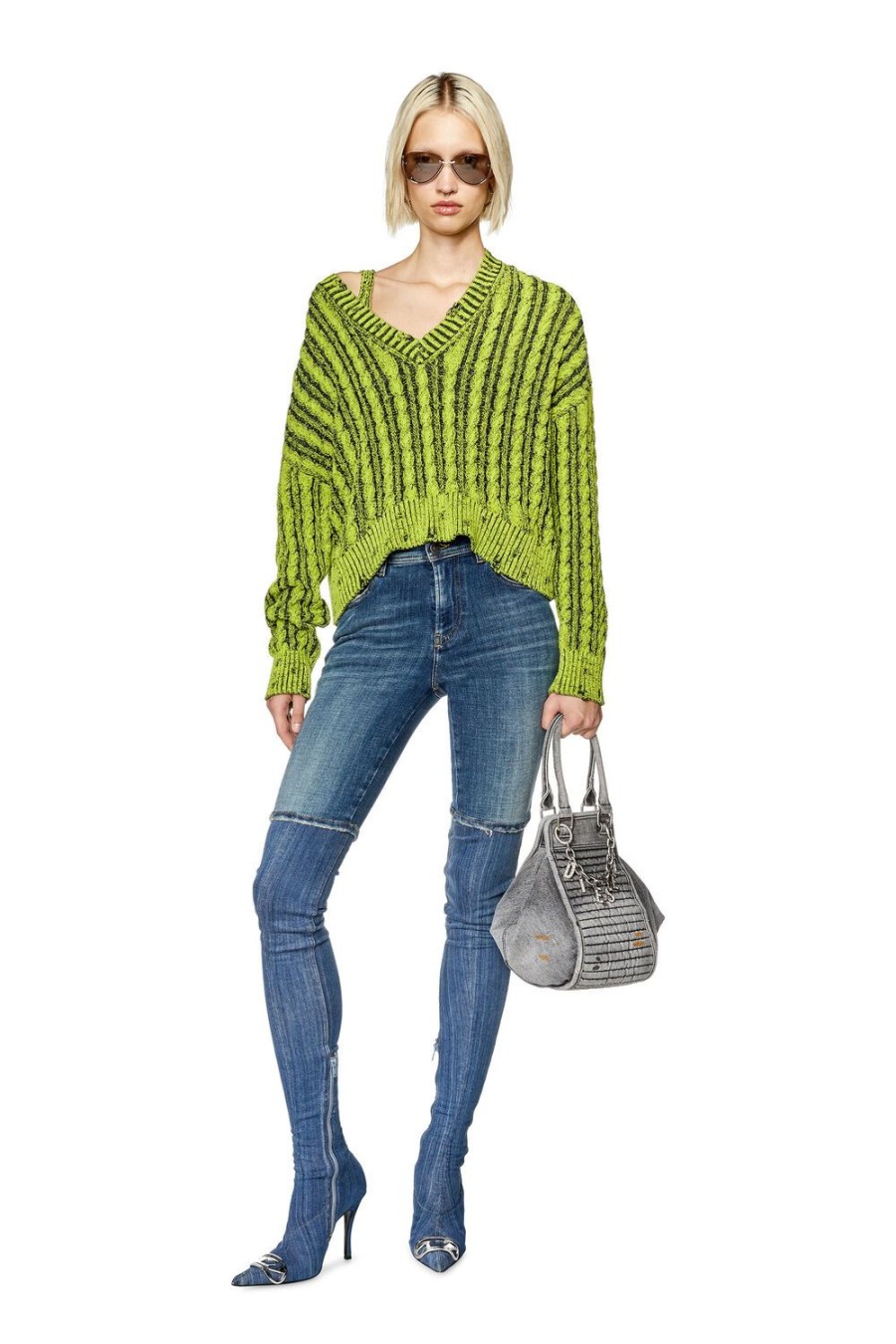 Women Diesel Knitwear | M-Oxia Green