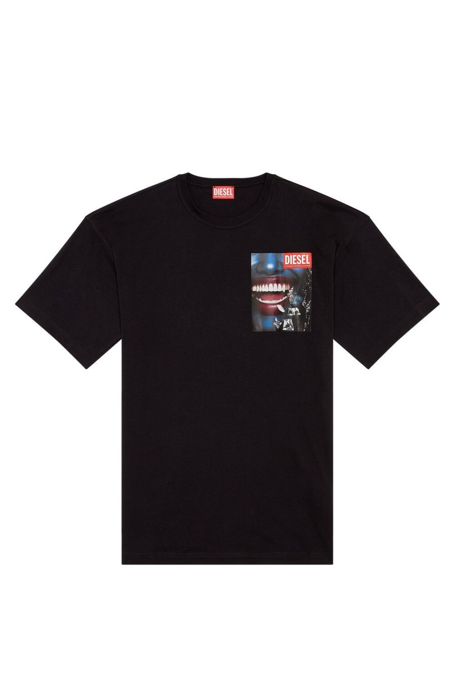 Men Diesel T-Shirts | T-Nabel-Face Black