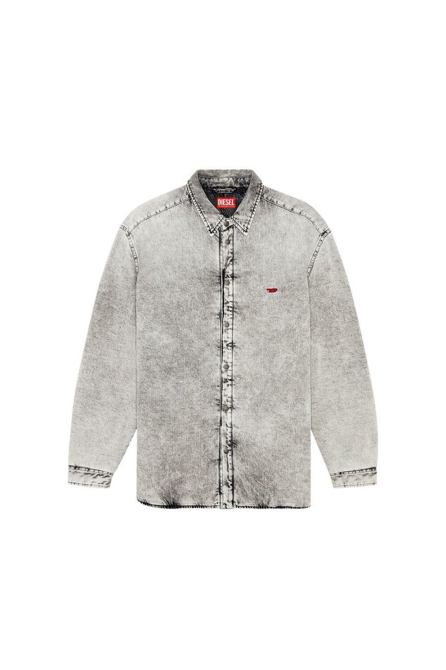 Men Diesel Shirts | D-Flaim-S Grey