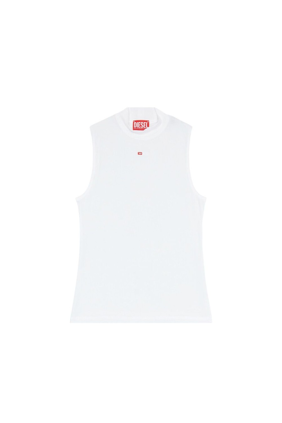 Women Diesel T-Shirts And Tops | T-Mokky-Sl-Microdiv White