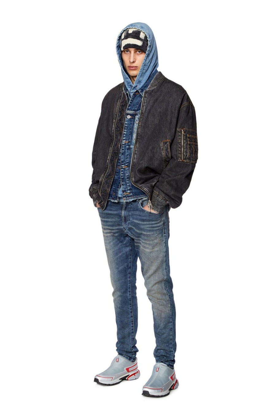 Men Diesel Outerwear And Jackets | D-Barcy-S Dark Blue