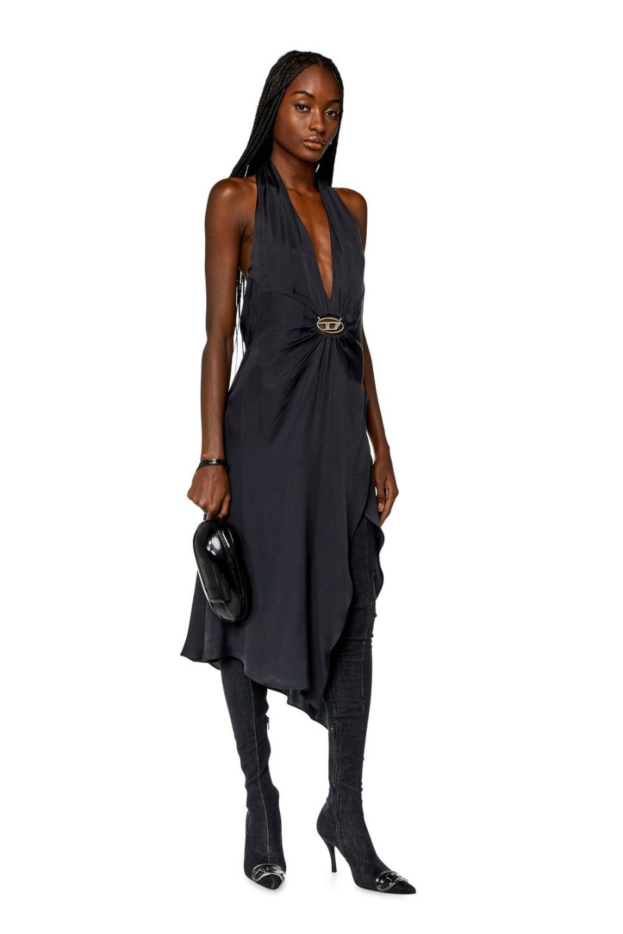 Women Diesel Dresses And Jumpsuits | D-Stant-N1 Dark Grey