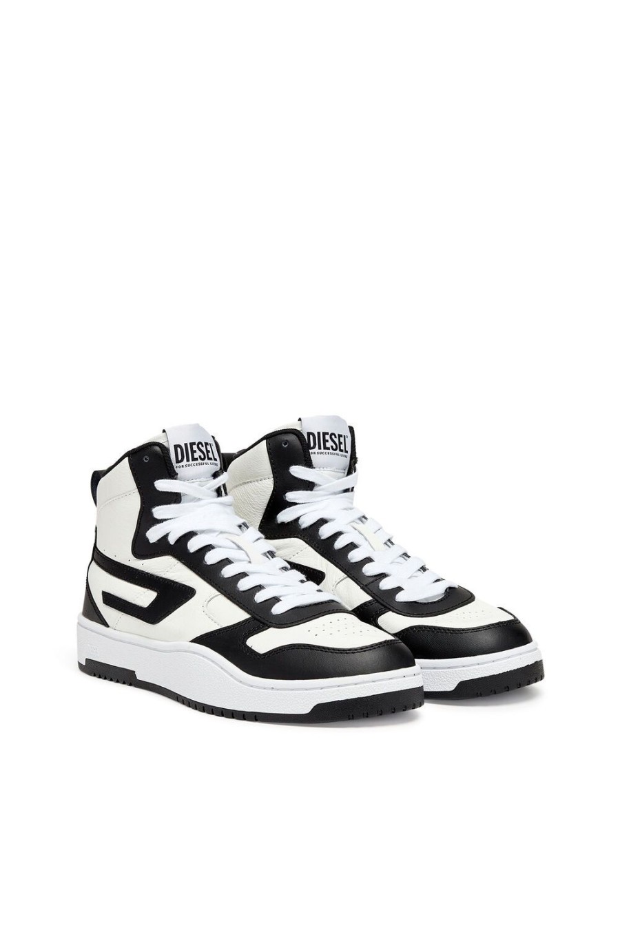 Men Diesel Sneakers | S-Ukiyo V2 Mid White/Black