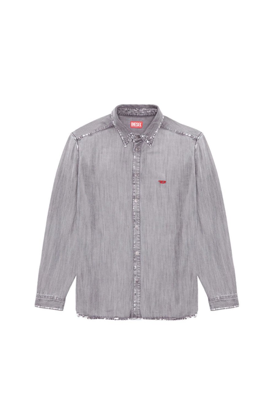 Men Diesel Shirts | D-Simply Grey