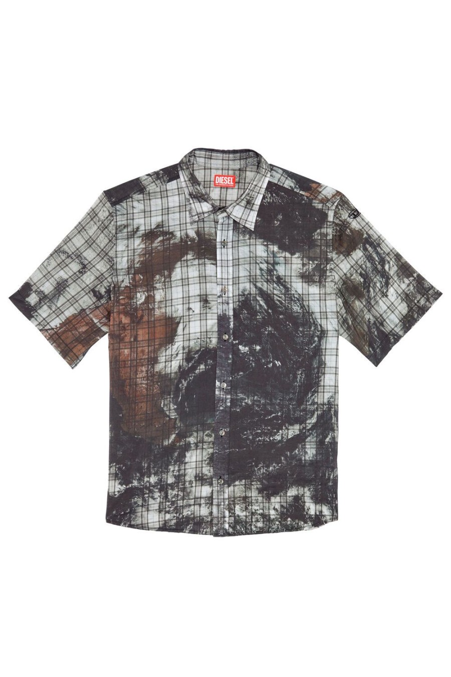 Men Diesel Shirts | S-Umbe-Ssl-Globe Black/Grey