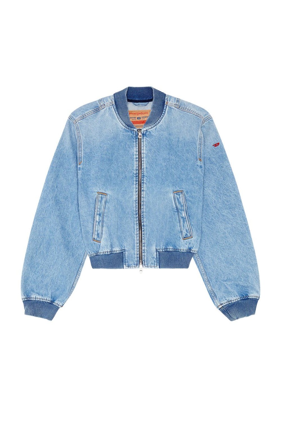 Women Diesel Outerwear And Jackets | De-Kiddo Light Blue