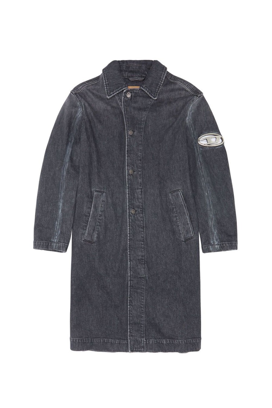 Men Diesel Outerwear And Jackets | D-Roku-Long-Fsc1 Black/Dark Grey