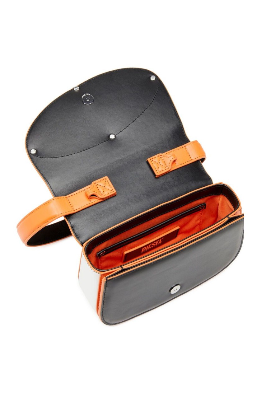 Women Diesel Shoulder Bags | 1Dr Black/Orange