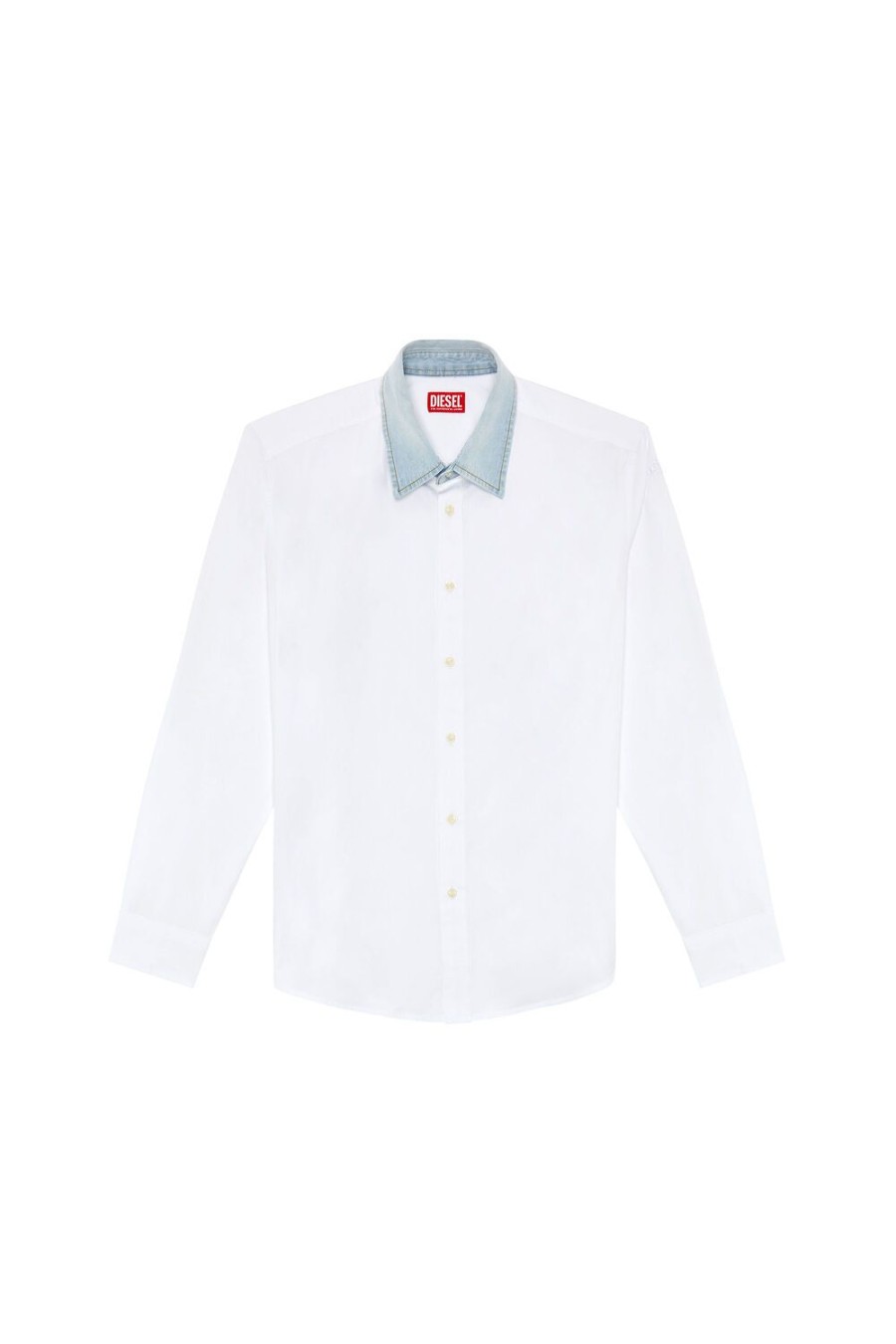 Men Diesel Shirts | S-Holls White