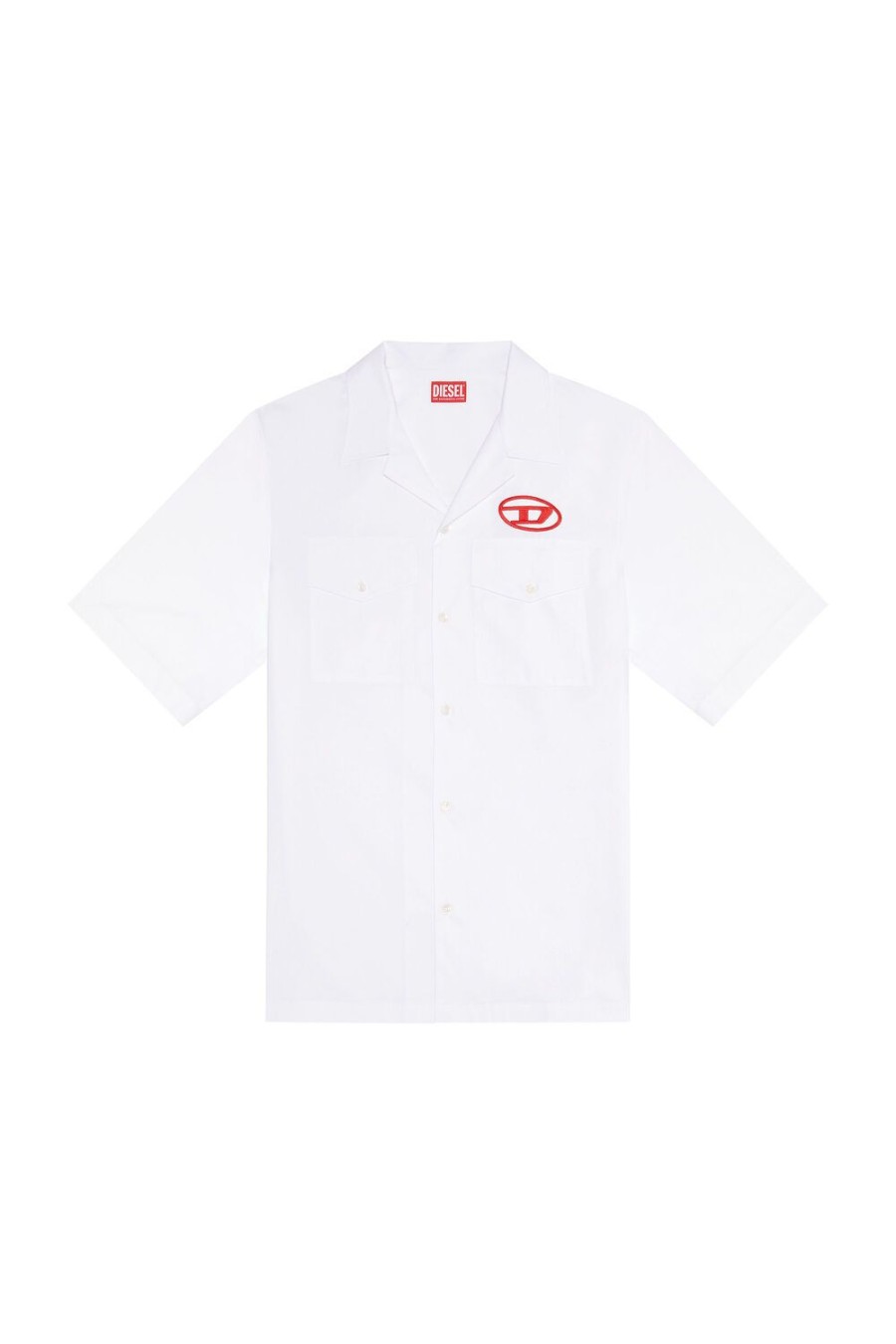 Men Diesel Shirts | S-Mac-22-B White/Red