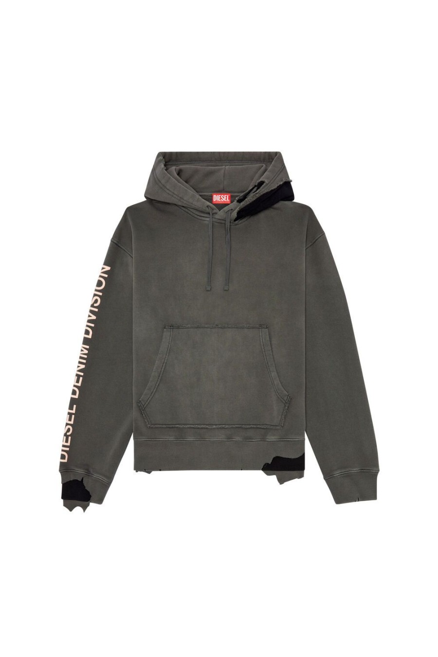 Men Diesel Sweaters | S-Macsrot-Hood Grey