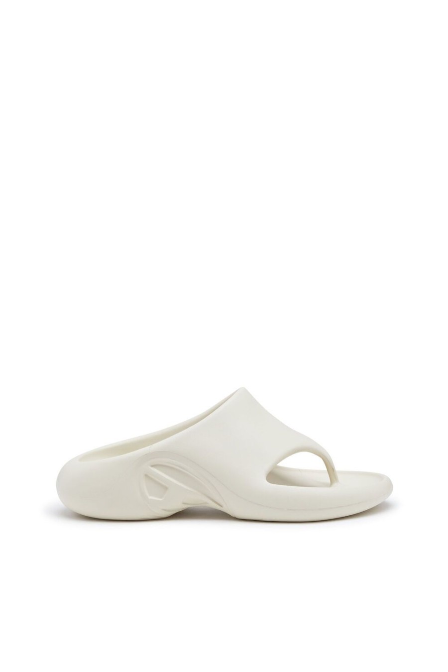 Women Diesel Rubber Slides | Sa-Maui X White