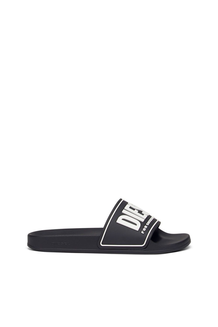 Women Diesel Rubber Slides | Sa-Mayemi Cc W Black