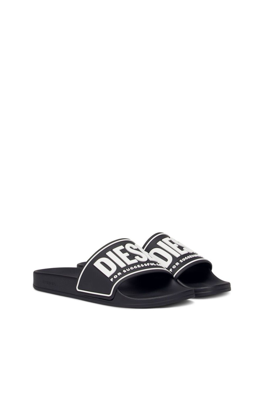 Women Diesel Rubber Slides | Sa-Mayemi Cc W Black