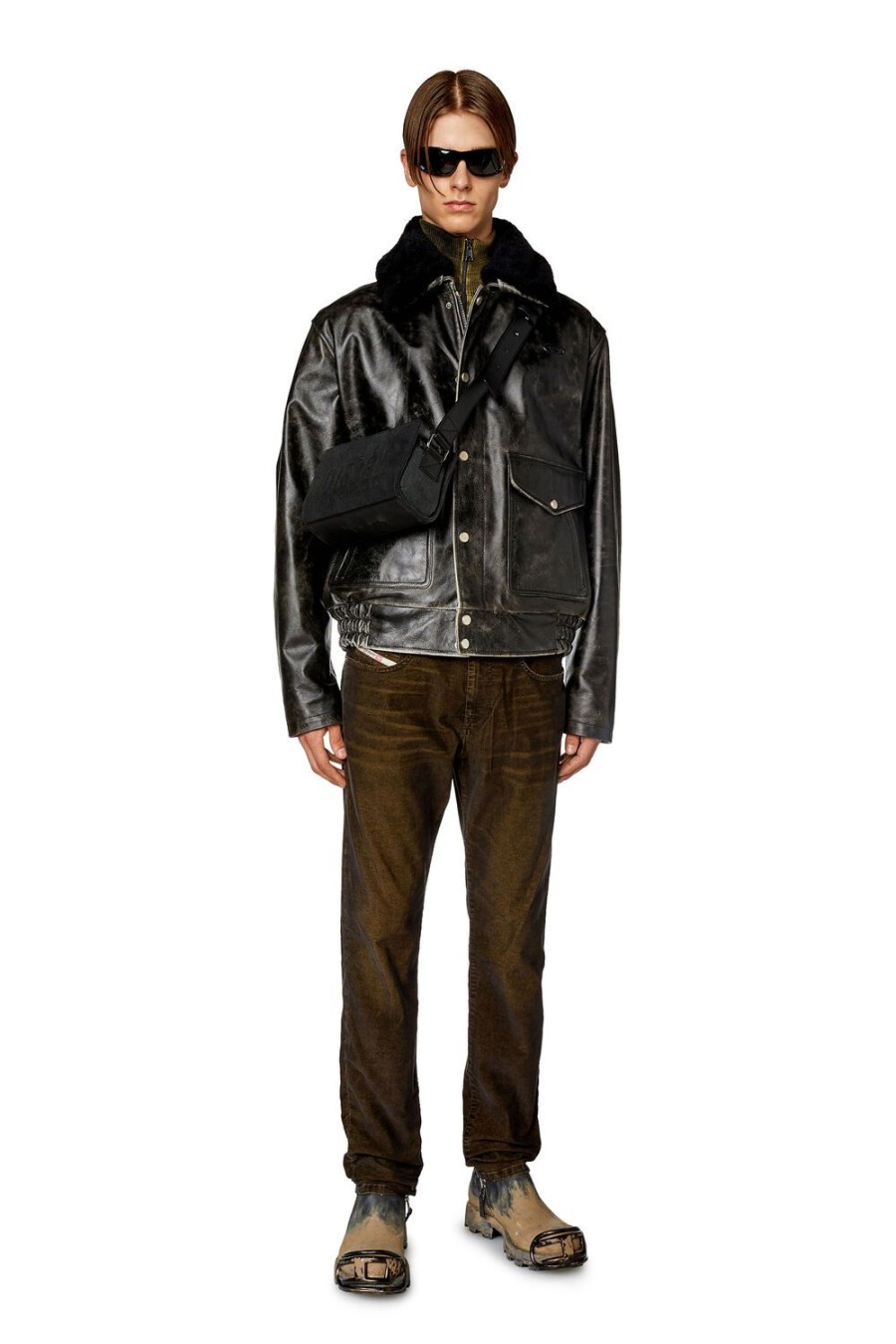 Men Diesel Outerwear And Jackets | L-Muds-Fur Black