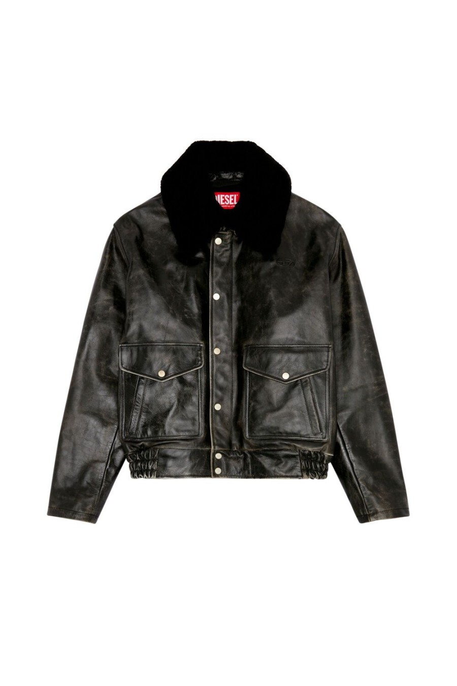 Men Diesel Outerwear And Jackets | L-Muds-Fur Black