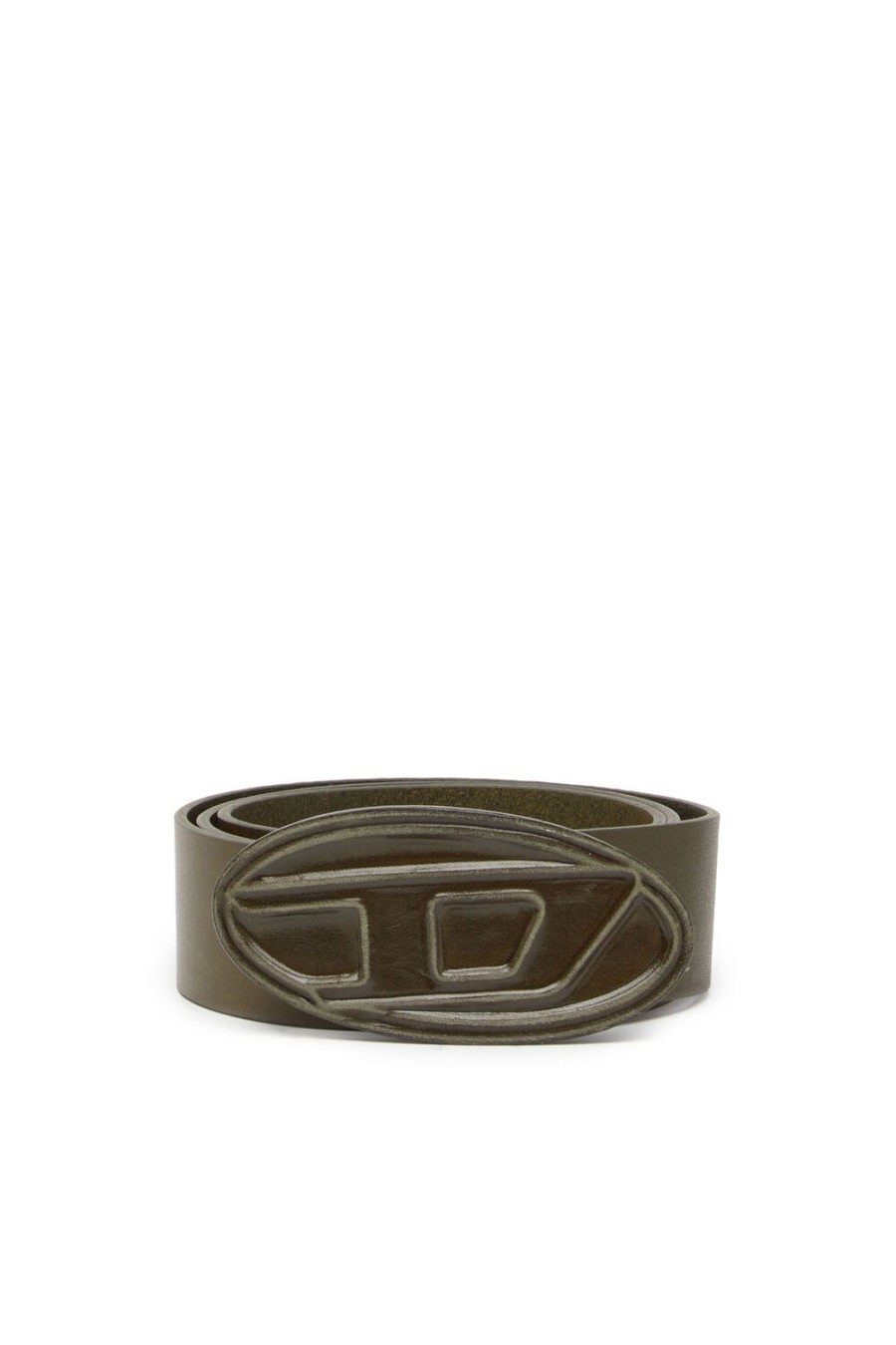 Men Diesel Belts | B-1Dr Scratch Olive Green