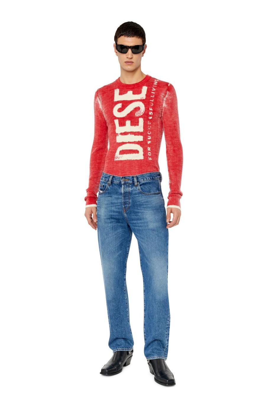 Men Diesel Knitwear | K-Atullus-Round Red