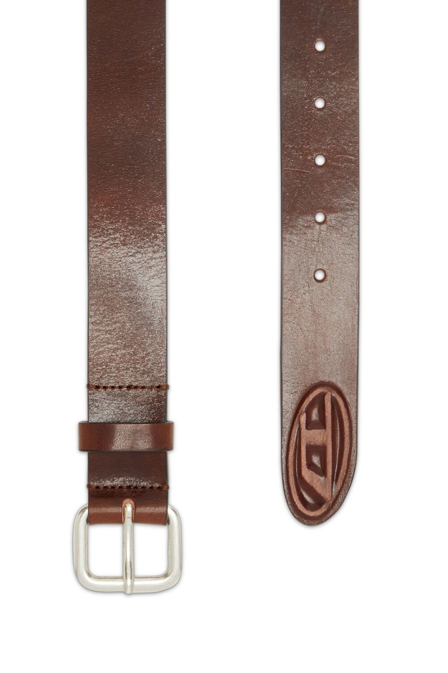 Men Diesel Belts | B-1Dr Scratch End Brown