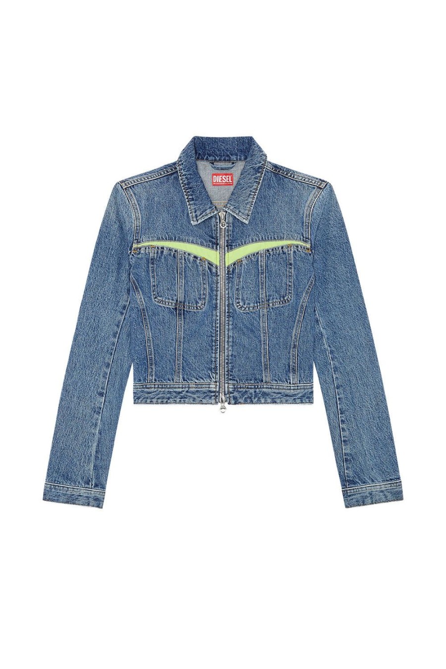 Women Diesel Outerwear And Jackets | De-Simmy-Hs-S Medium Blue