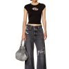 Women Diesel Jeans | Straight Jeans 1996 D-Sire 007F6 Black/Dark Grey