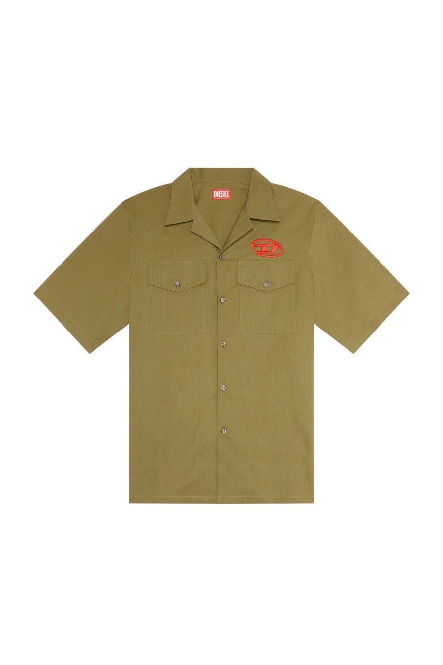 Men Diesel Shirts | S-Mac-22-B Military Green