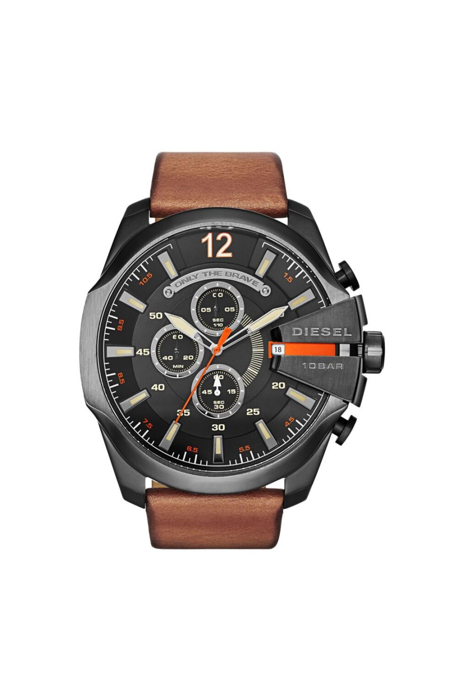 Men Diesel Watches | Dz4343 Mega Chief Brown