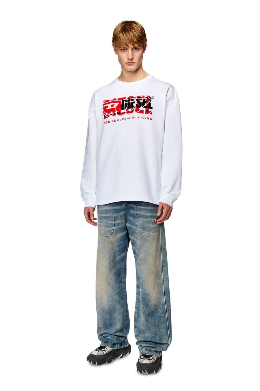 Men Diesel Sweaters | S-Baxt-N1 White