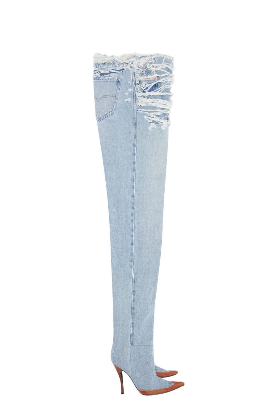 Women Diesel Jeans | Straight Jeans 1956 D-Tulip 007N7 Light Blue