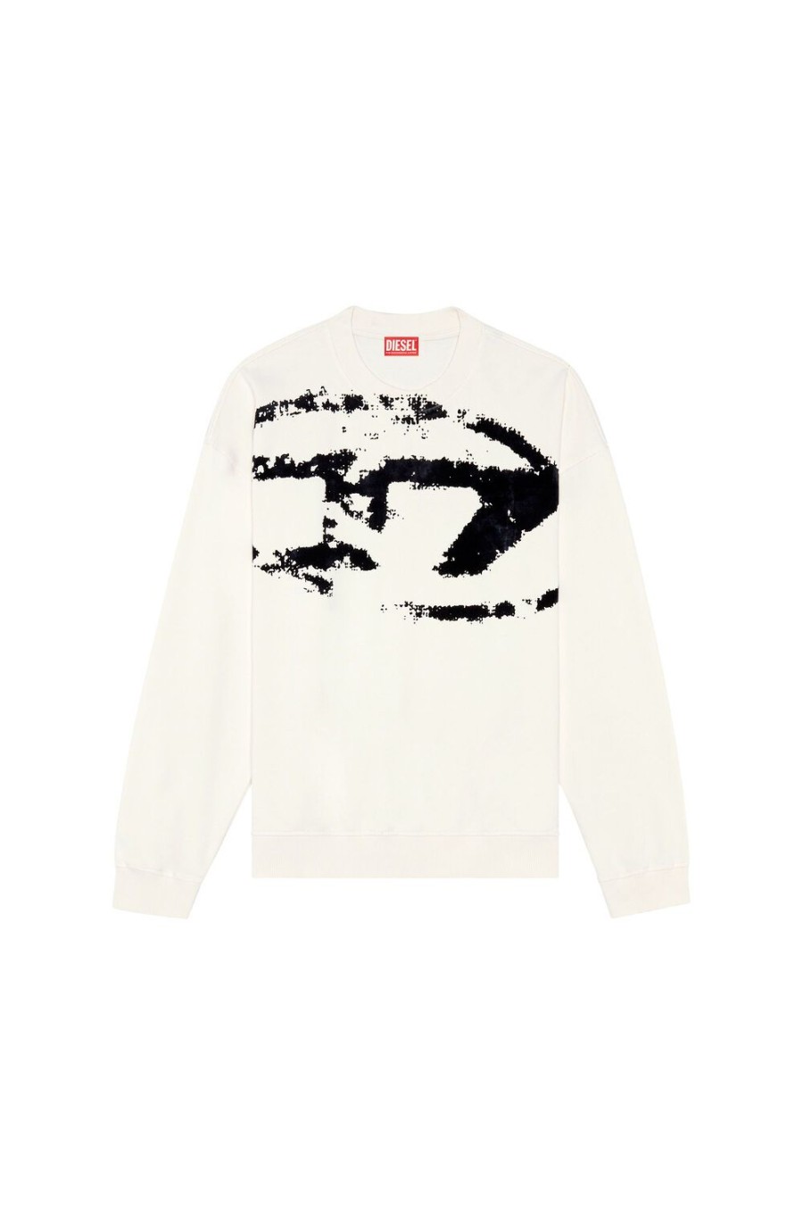 Men Diesel Sweaters | S-Boxt-N5 White/Blue