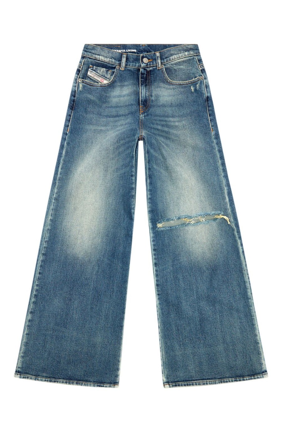 Women Diesel Jeans | Bootcut And Flare Jeans 1978 D-Akemi 007M5 Medium Blue