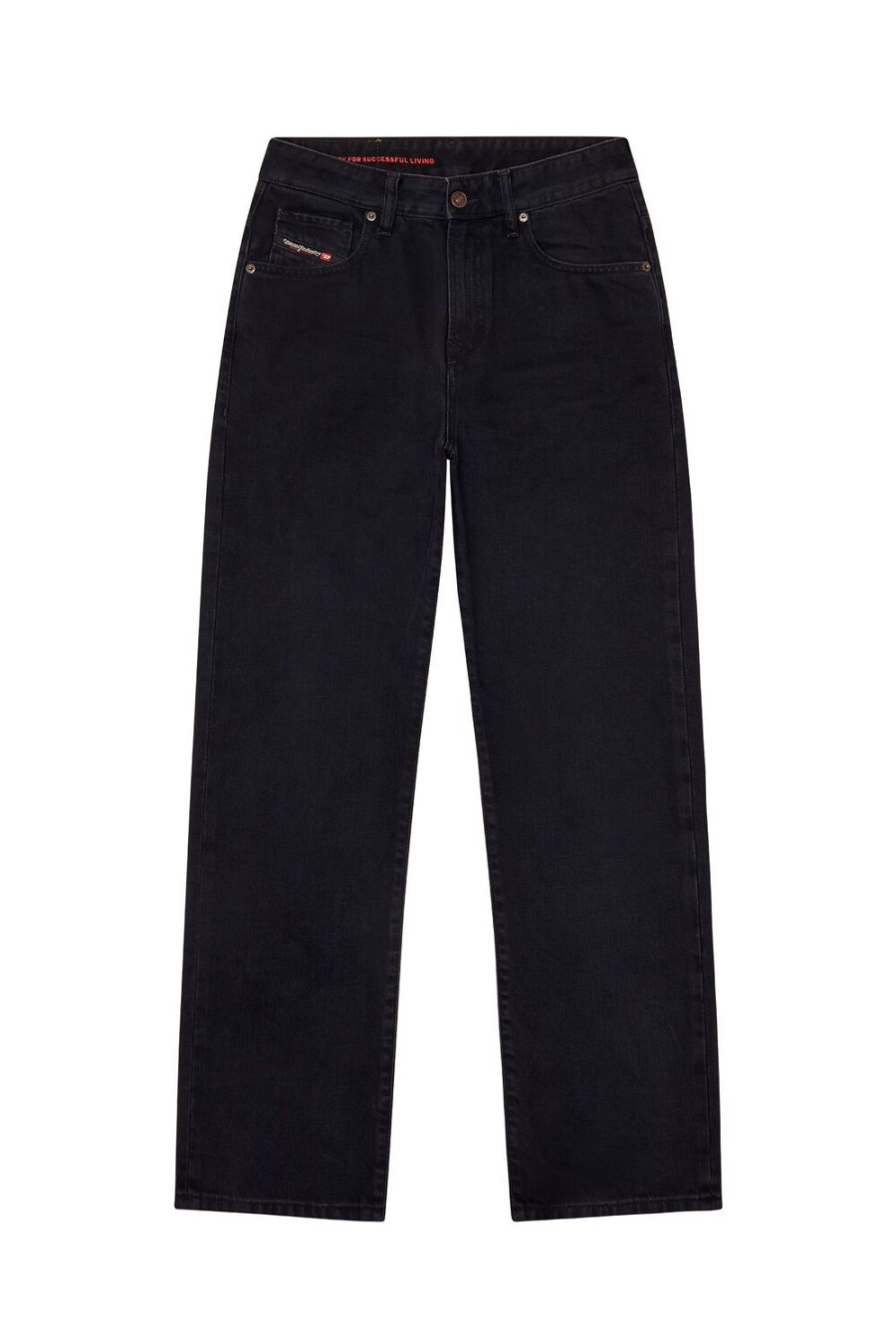 Women Diesel Jeans | Straight Jeans 1999 D-Reggy Z09Rl Black/Dark Grey