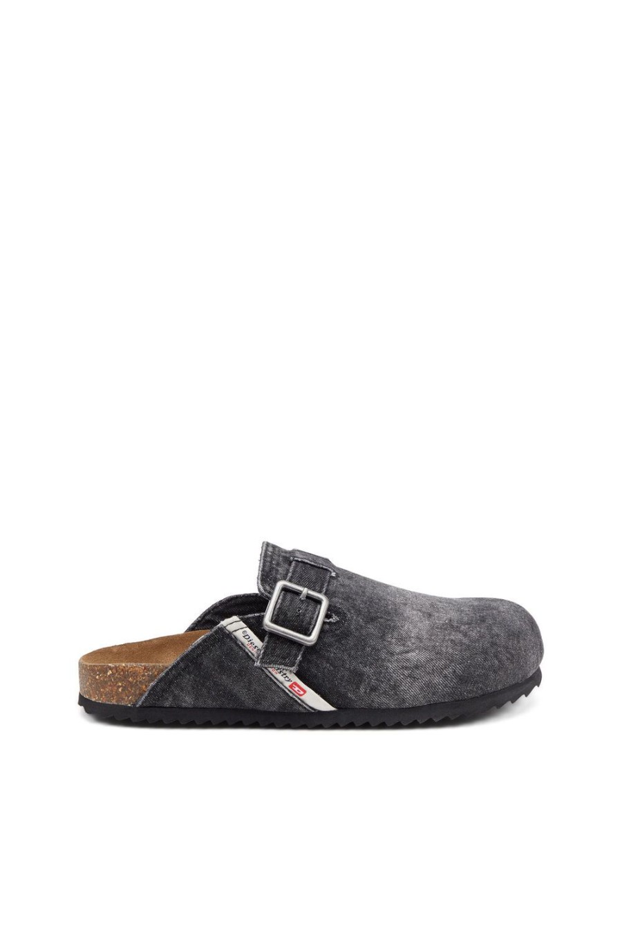 Men Diesel Rubber Slides | D-Woodstock X Black