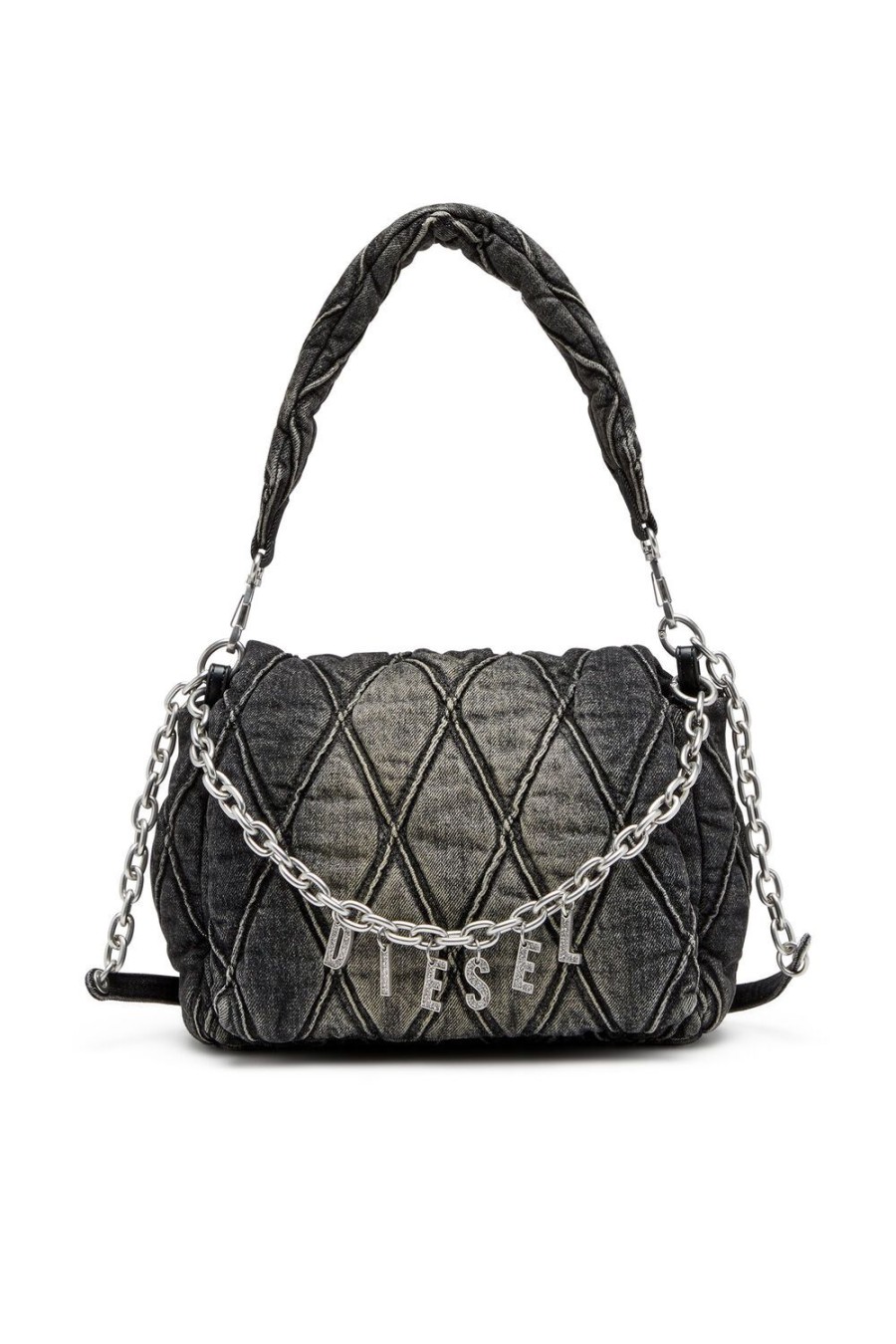 Women Diesel Shoulder Bags | Charm-D Shoulder M Black