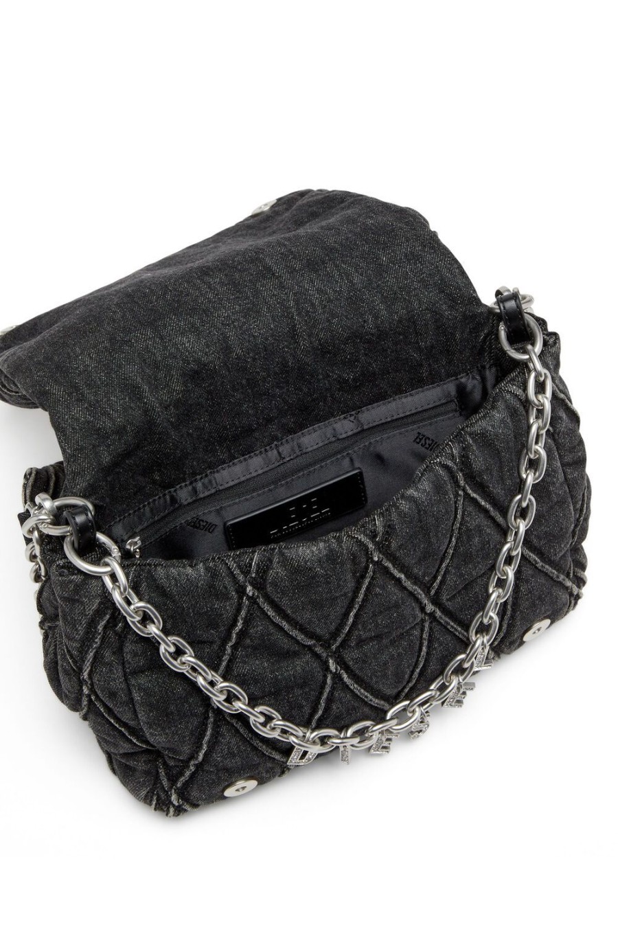 Women Diesel Shoulder Bags | Charm-D Shoulder M Black