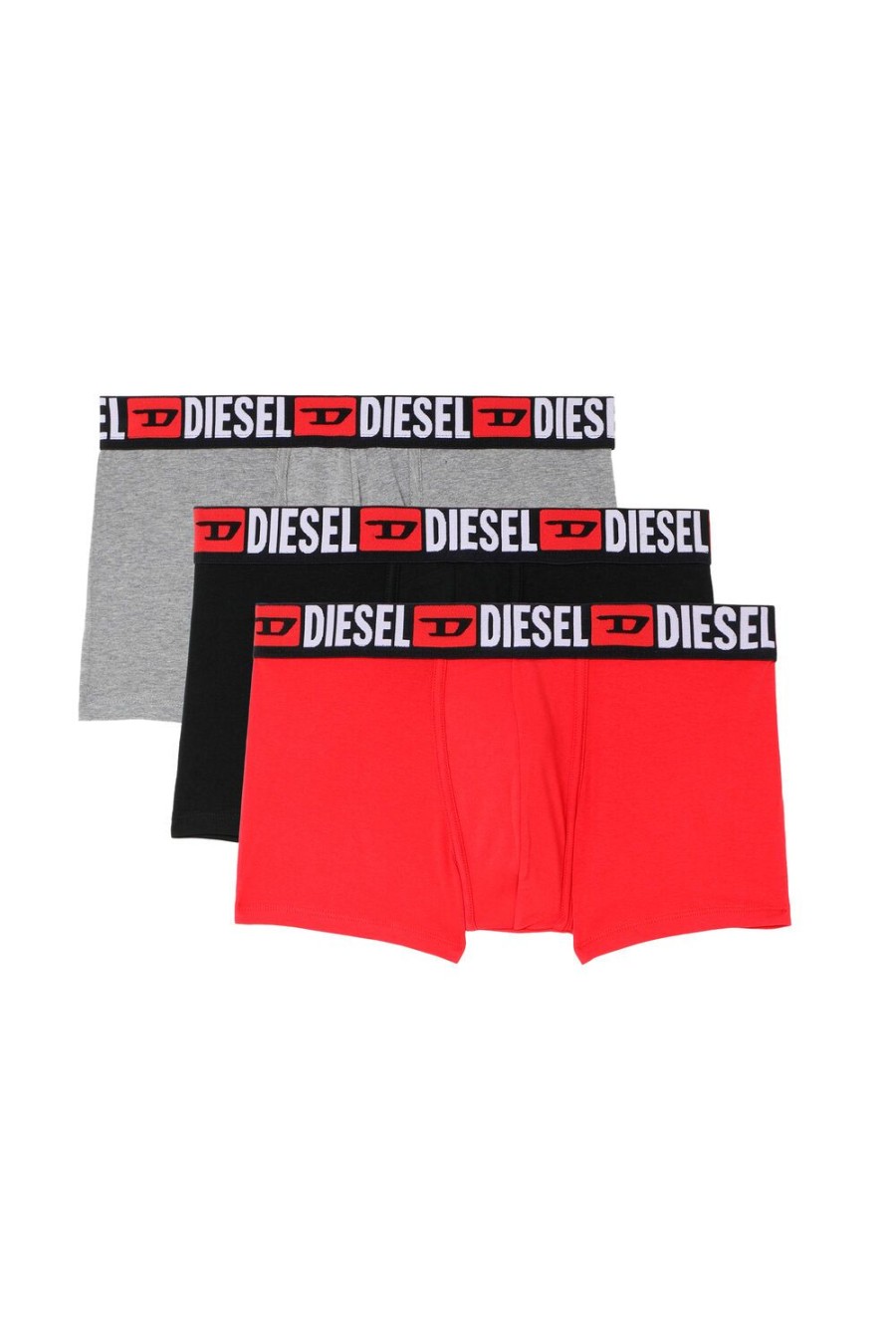 Men Diesel Underwear | Umbx-Damienthreepack Red/Grey