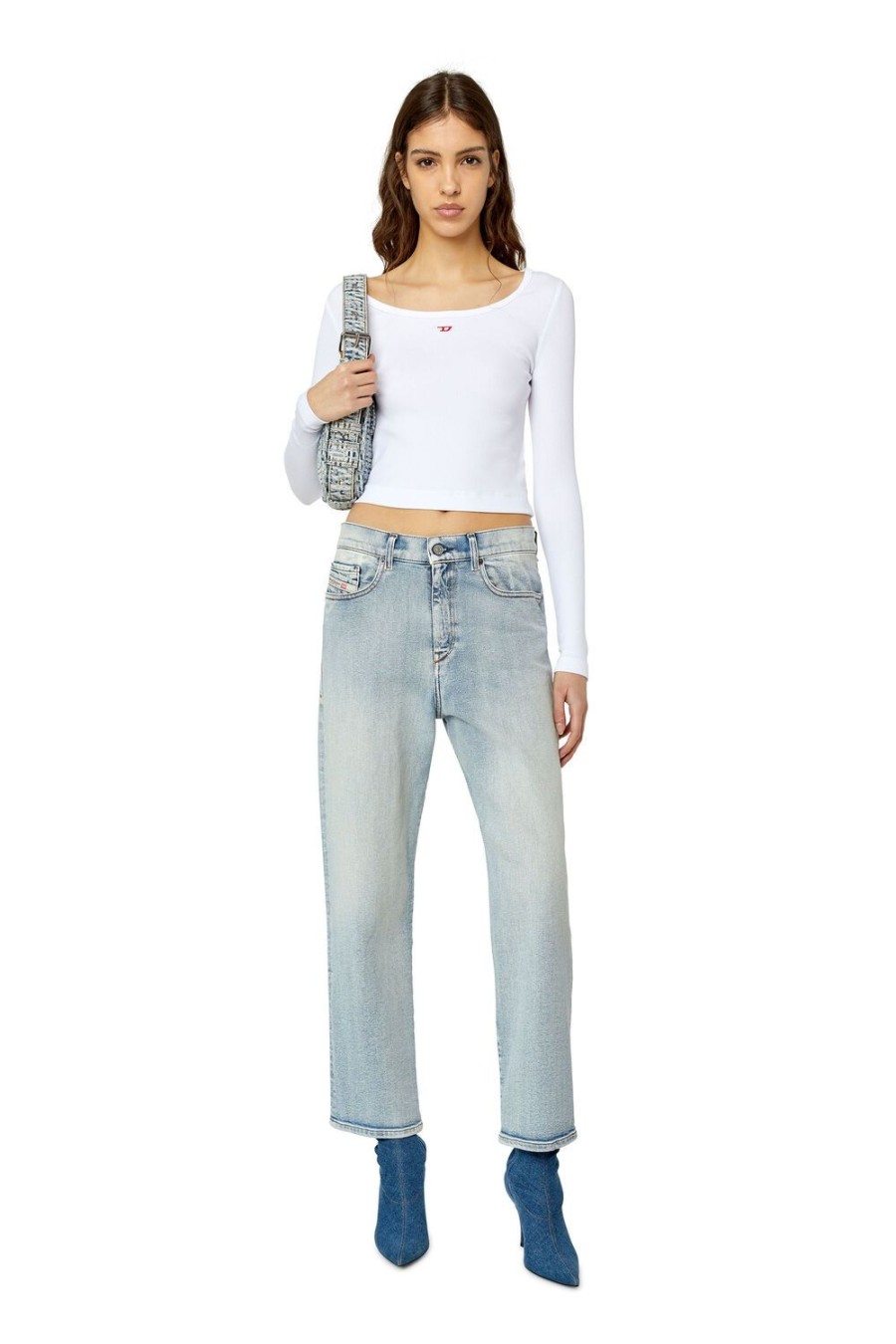 Women Diesel Jeans | Boyfriend Jeans 2016 D-Air 9C08L Light Blue