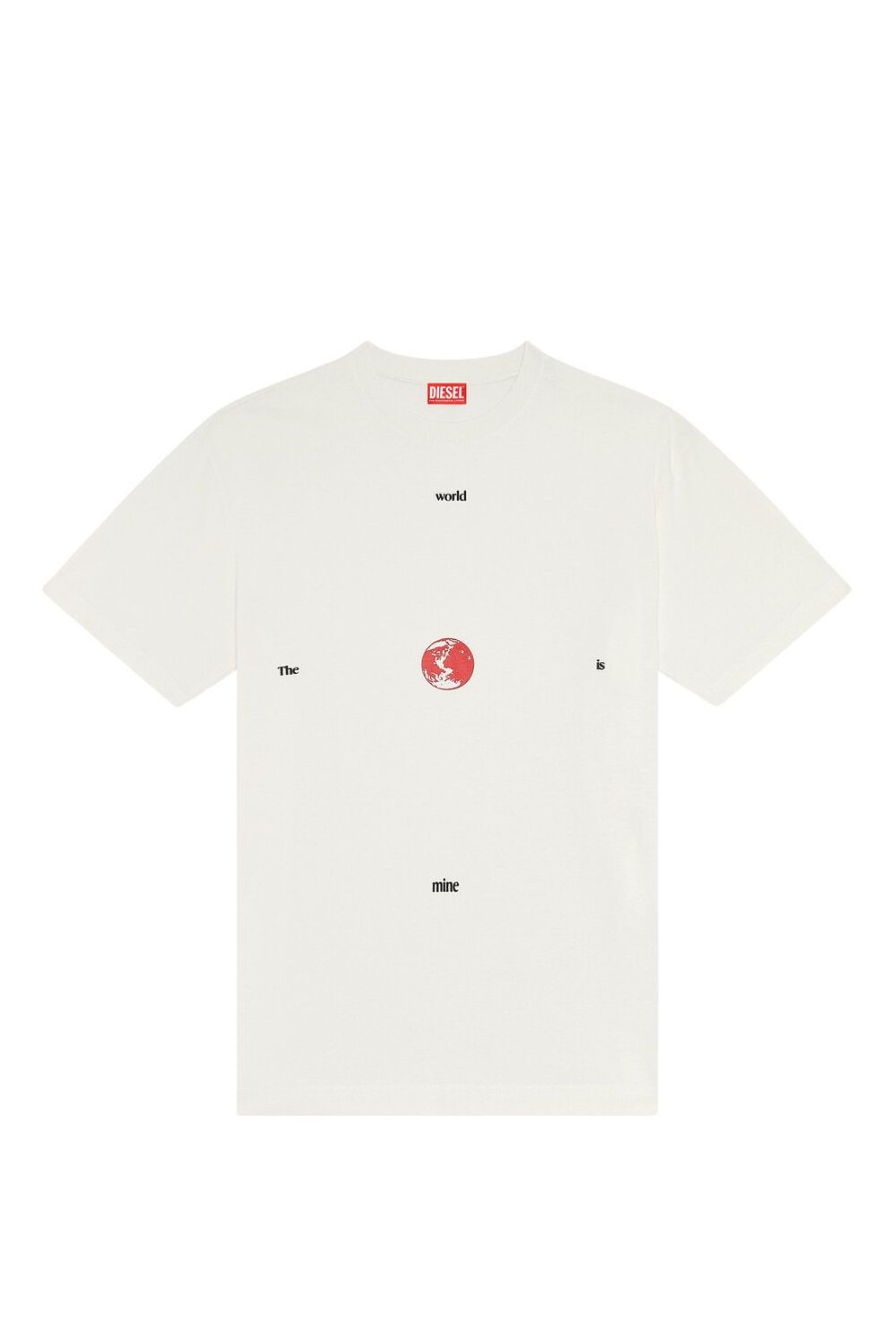 Men Diesel T-Shirts | T-Wash-L9 White