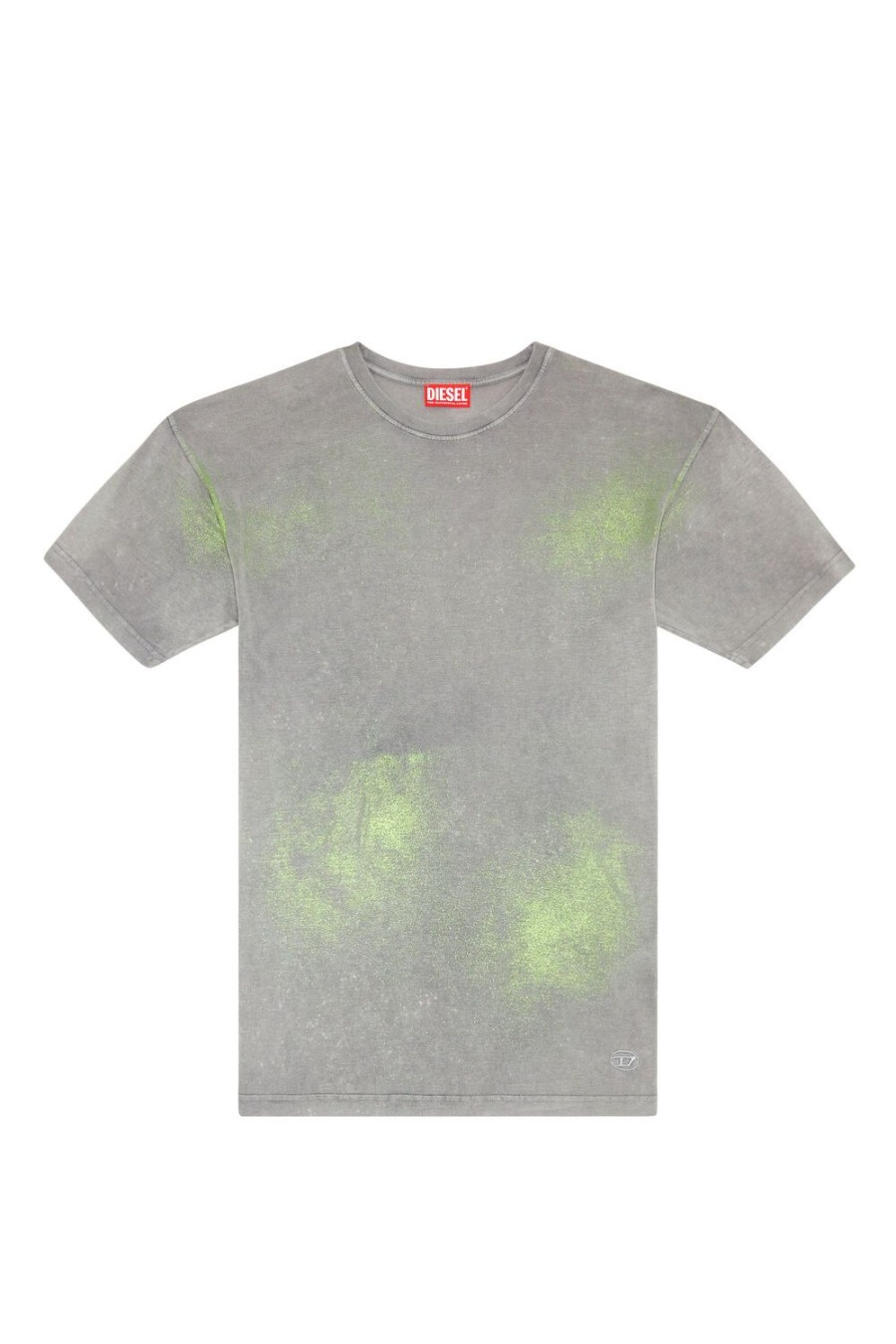 Women Diesel T-Shirts And Tops | T-Buxt Green/Grey