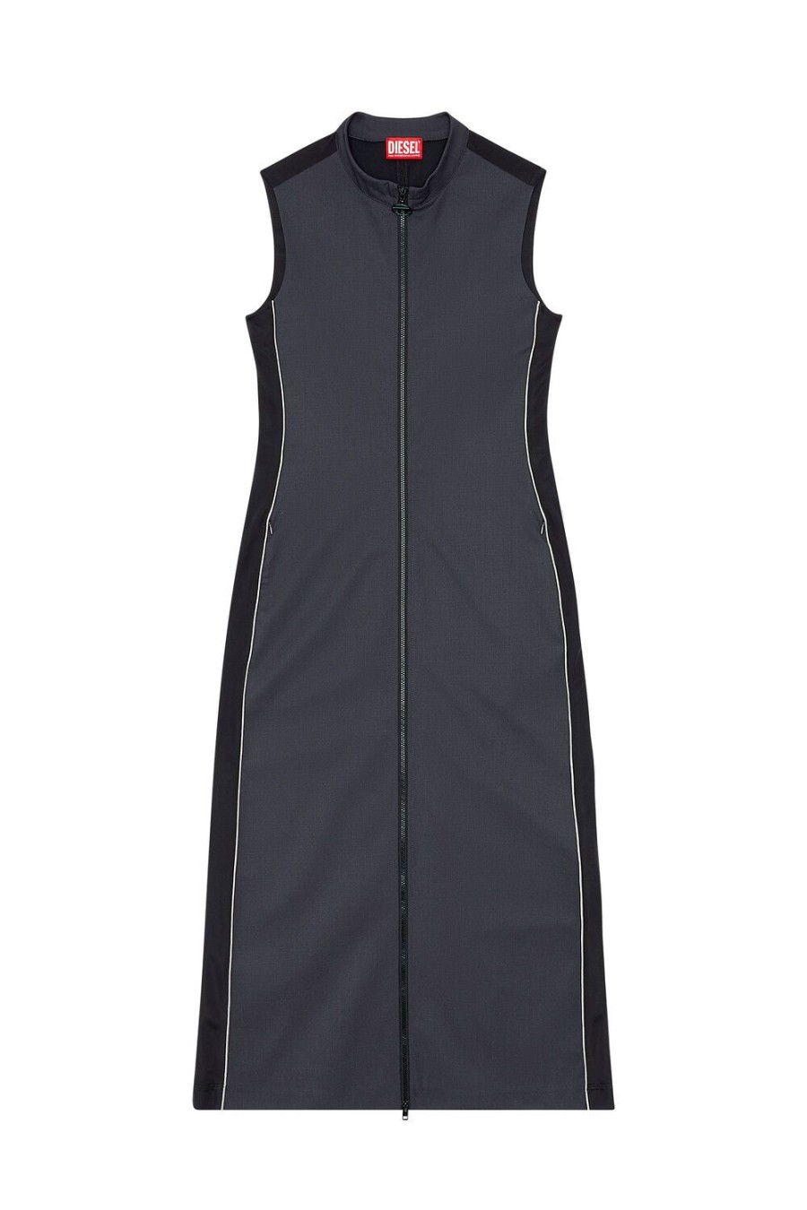 Women Diesel Dresses And Jumpsuits | D-Amy Black/Grey