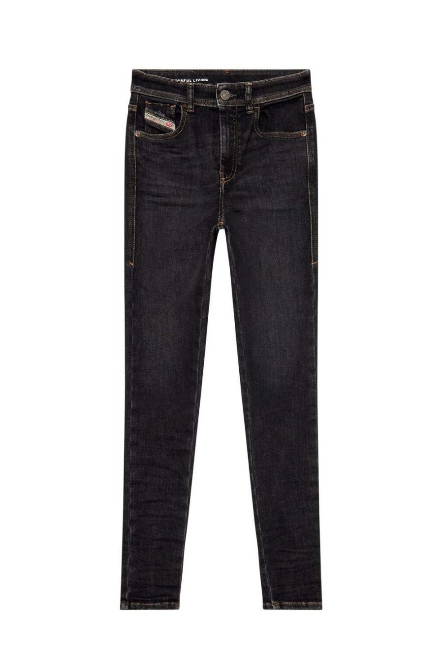 Women Diesel Jeans | Super Skinny Jeans 1984 Slandy-High 09H89 Black/Dark Grey