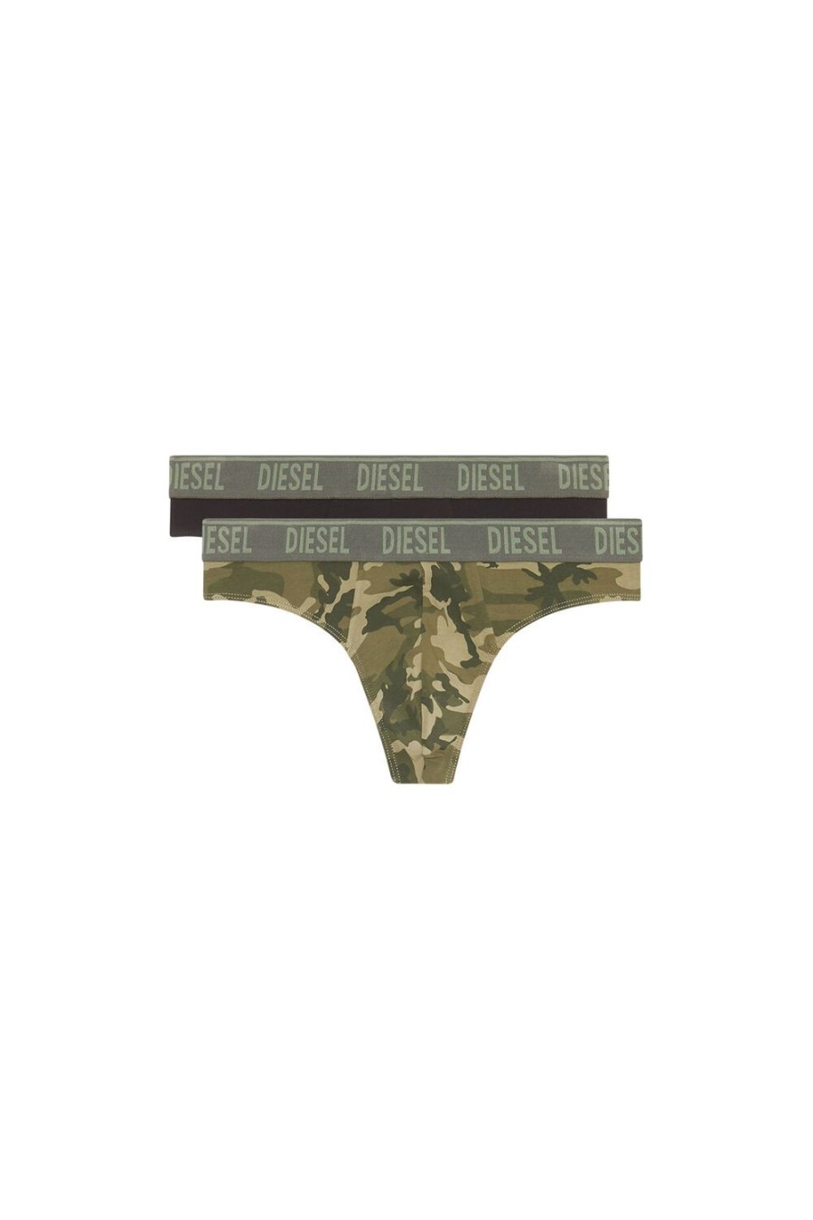 Men Diesel Underwear | Umbr-Stringtwopack Military Green