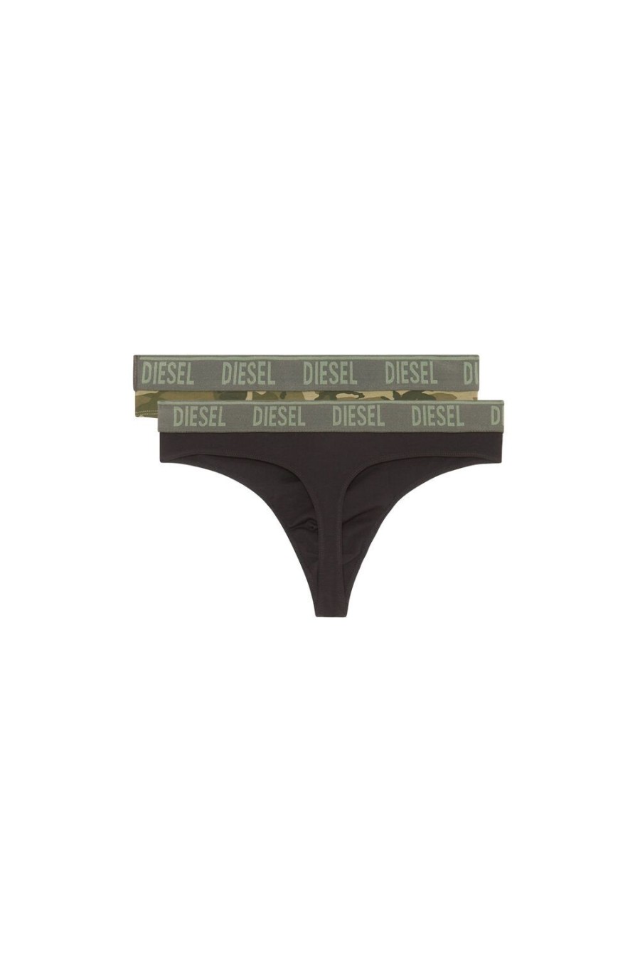 Men Diesel Underwear | Umbr-Stringtwopack Military Green