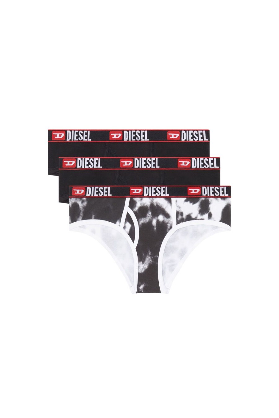 Women Diesel Underwear | Ufpn-Oxys-Threepack Black/White