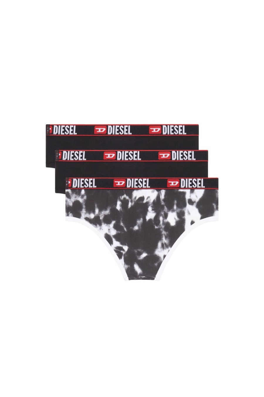 Women Diesel Underwear | Ufpn-Oxys-Threepack Black/White