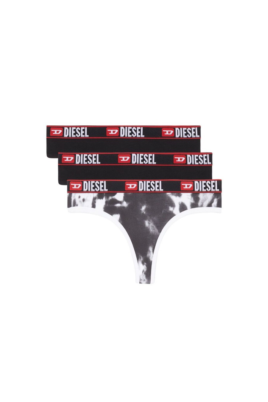 Women Diesel Underwear | Ufst-Starsy-Threepack Black/White