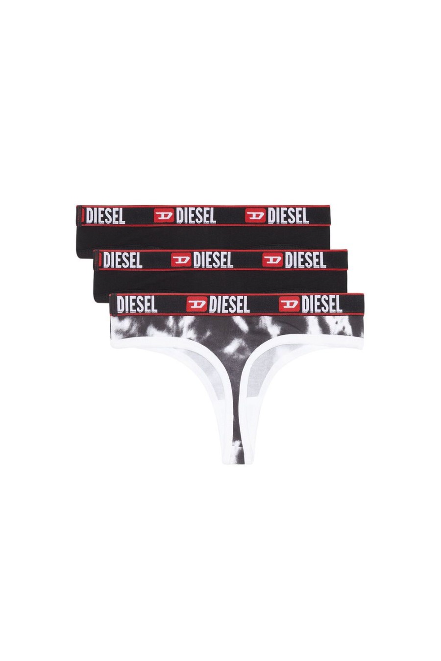 Women Diesel Underwear | Ufst-Starsy-Threepack Black/White