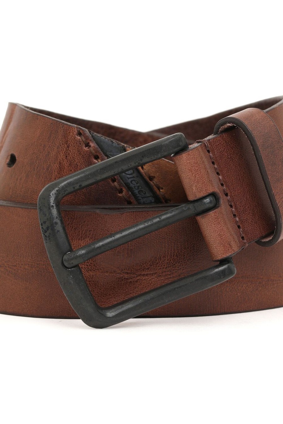 Men Diesel Belts | B-Line Brown Leather